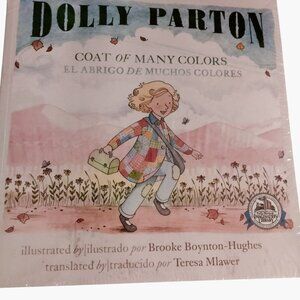 Dolly Parton Coat Of Many Colors Bilingual Childrens Book Illustrations New